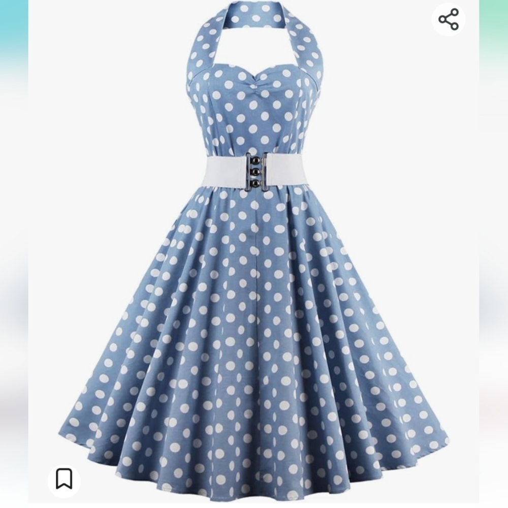 Sucrefas Polkadot Vintage Inspired Dress